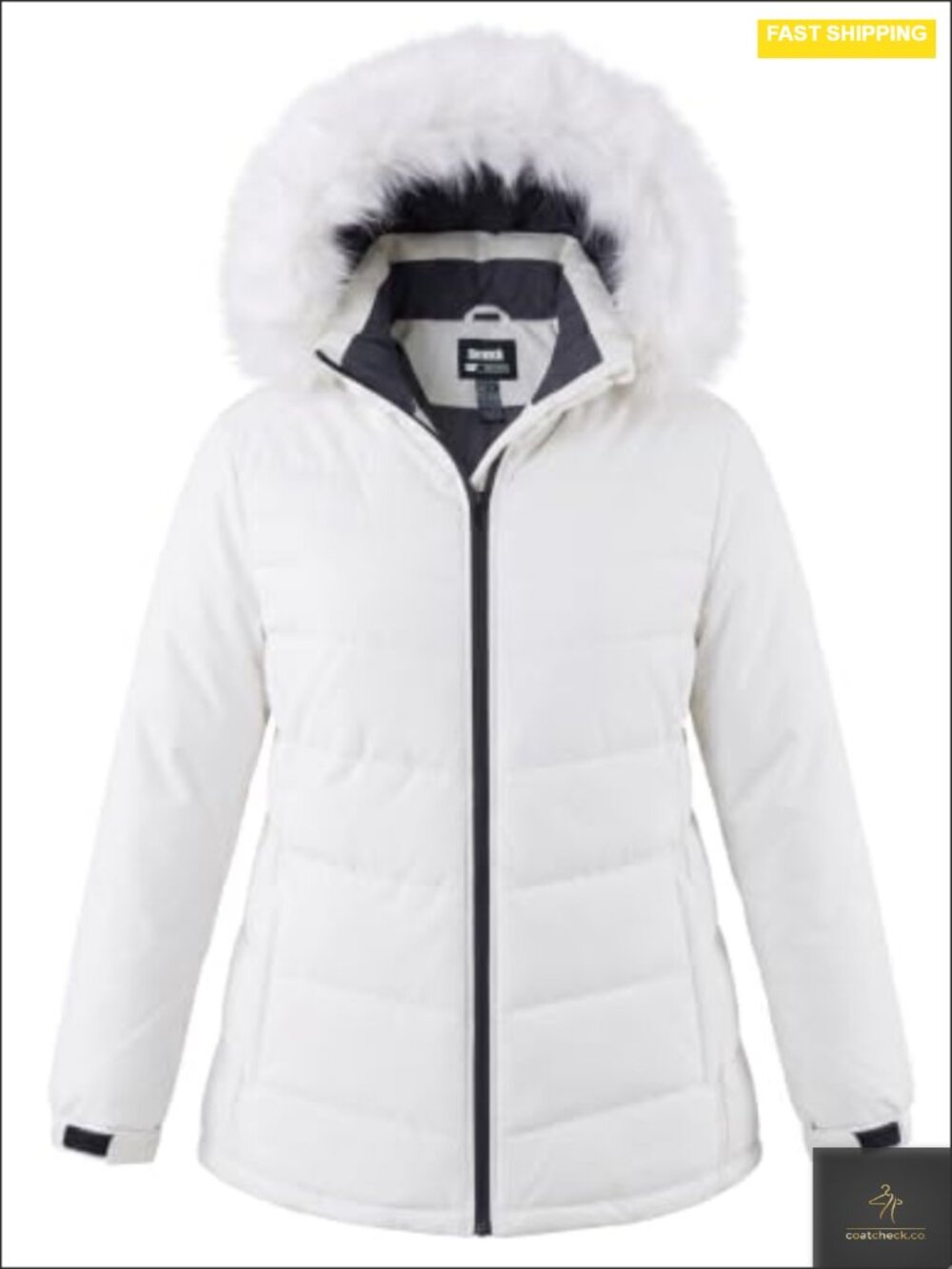 Plus Size Waterproof Ski Jacket Insulated Quilted Winter Coat